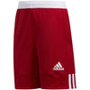 SHORT BASKET ROSSO LOGO ADIDAS BIANCO