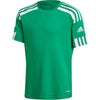 adidas Squadra 21 Short Sleeve Jersey T-shirt, Team Green/White