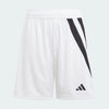 SHORT Pantaloncini adidas Fortore 23 BIANCO LINEE NERE LOGO ADIDAS NERO