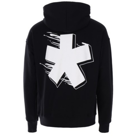 Felpa Comme Des Fuckdown con Cappuccio e Stampa Davanti e Dietro