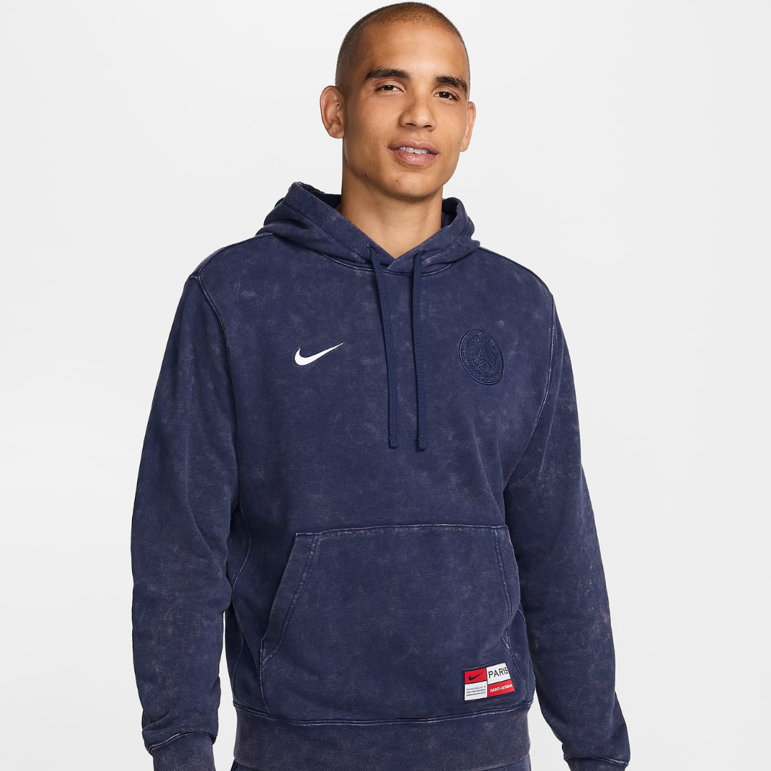PARIS SAINT GERMAIN CLUB MEN'S SOCCER FRENCH TERRY PULLOVER HOODIE