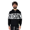 Felpa Icon Full Zip in Cotone con Cappuccio e Stampa Logo