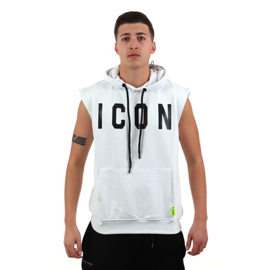 Felpa Icon Smanicata con Logo