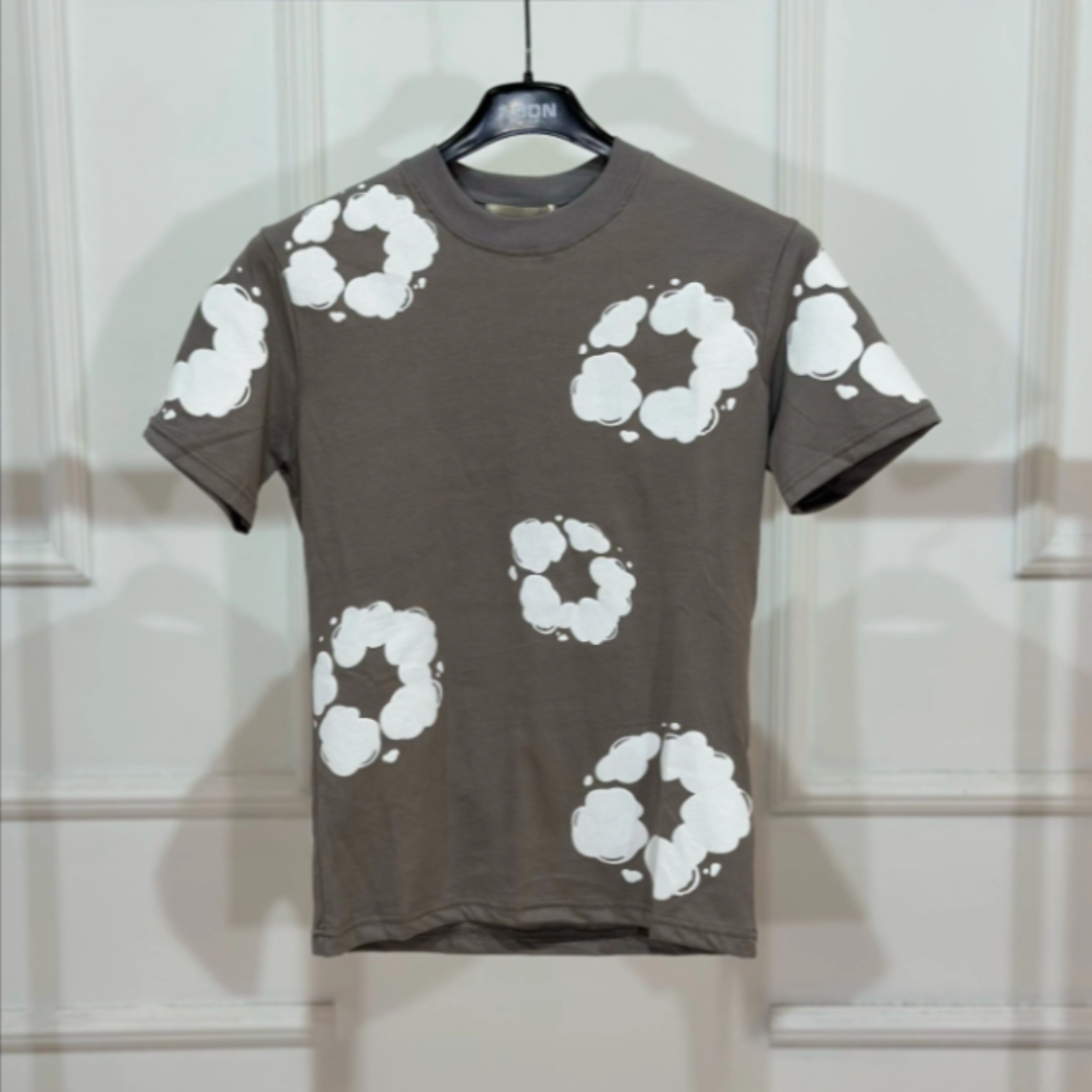 T-shirt Floreale Stampa All Over