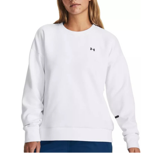 Felpa da allenamento bianca Unstoppable Flc Crew da donna