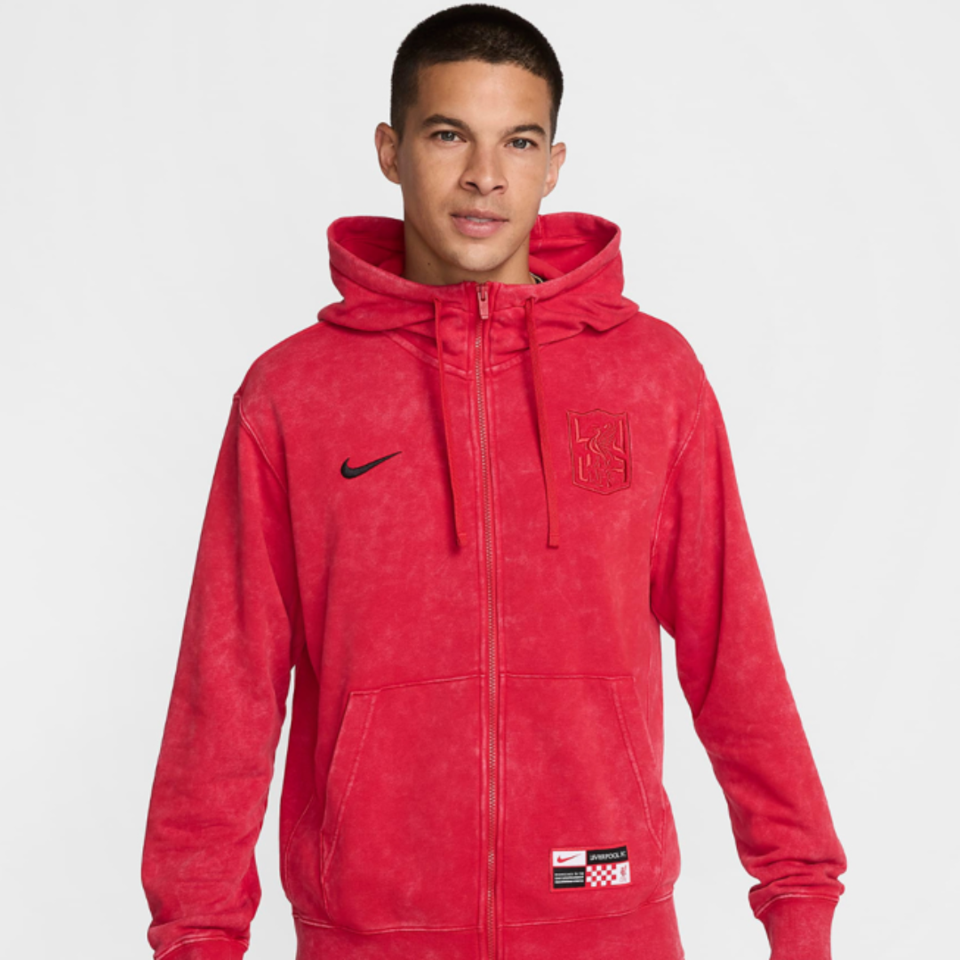 LIVERPOOL FC CLUB MEN'S NIKE SOCCER FULL ZIP HOODIE