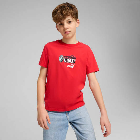T-SHIRT PUMA AC MILAN FORZA MILAN BOYS