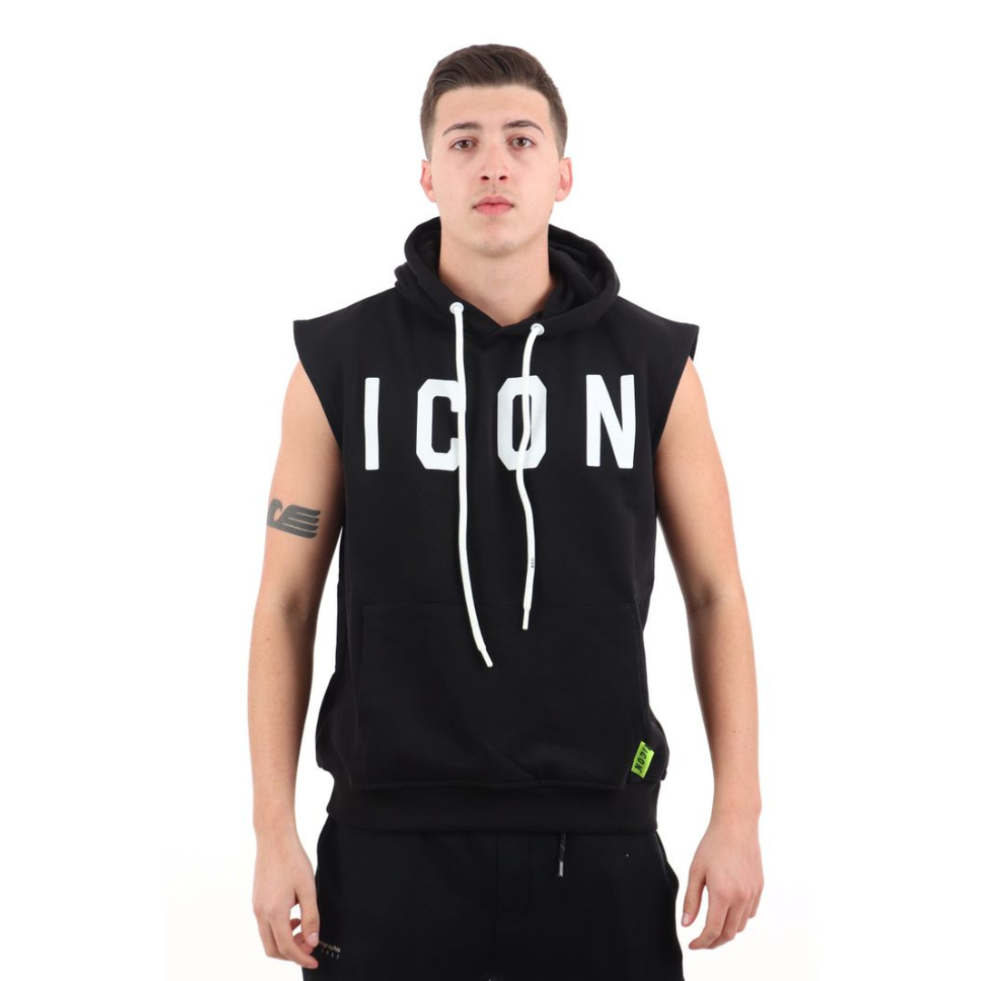 Felpa Icon Smanicata con Logo