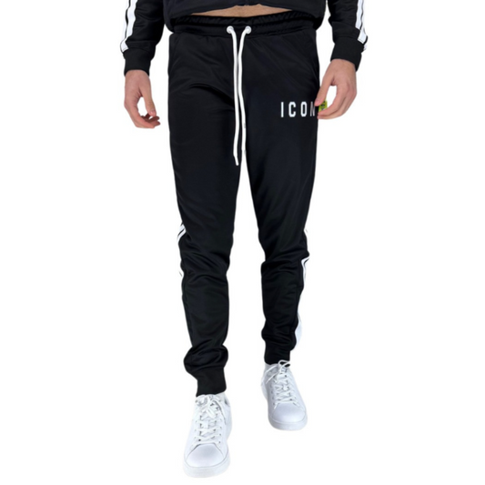 Jogger Icon con Logo e Bande Laterali in Triacetato