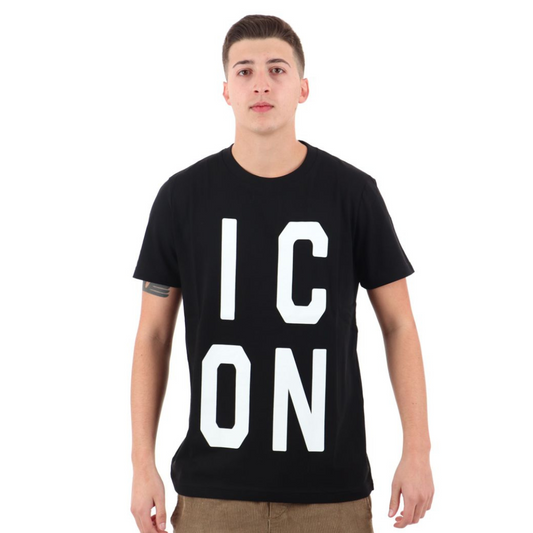 T-shirt Icon Basica con Logo a Capo