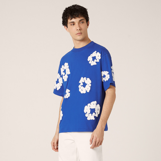 T-shirt Floreale Stampa All Over