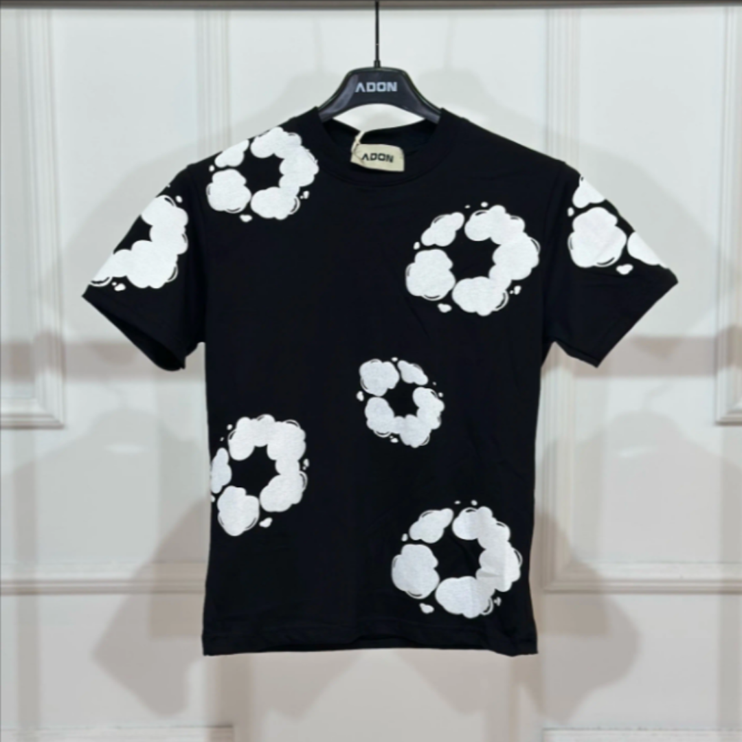 T-shirt Floreale Stampa All Over