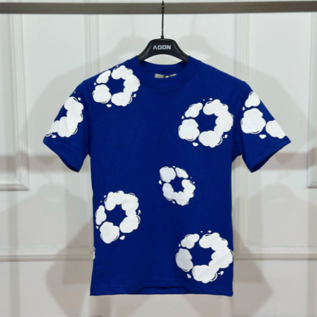 T-shirt Floreale Stampa All Over