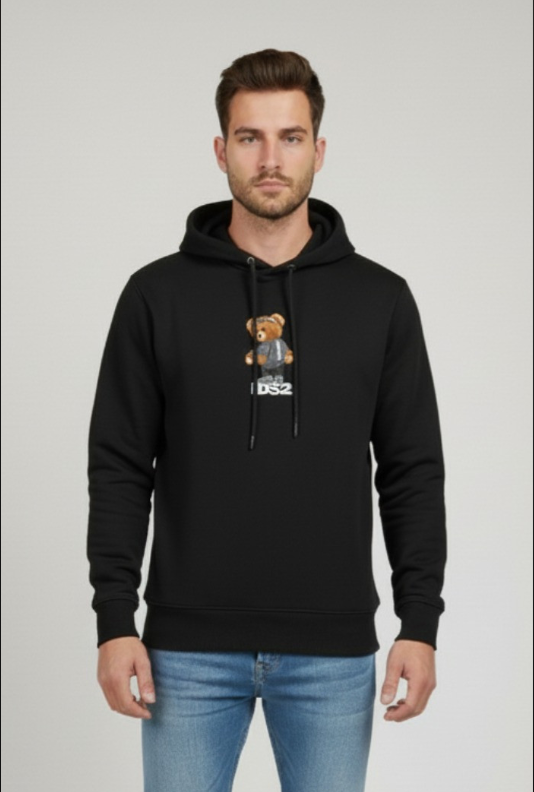 FELPA CON CAPPUCCIO DS2 100% COTONE