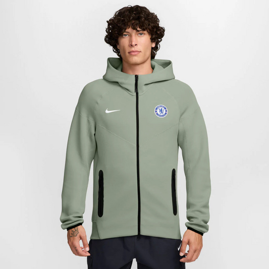 FELPA CON CAPPUCCIO FULL-ZIP NIKE TECH FLEECE CHELSEA FC