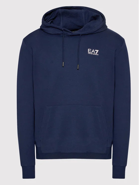 FELPA NAVY EA7 Felpa Core Identity con cappuccio